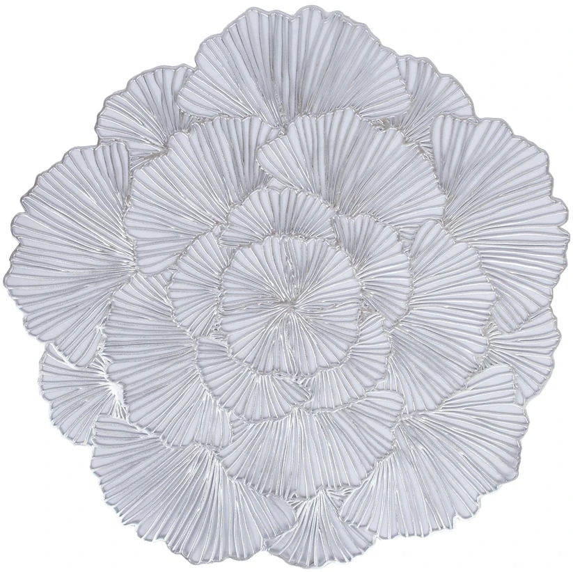 Home4You Kilimėlis ROSE D38cm, sidabrinis