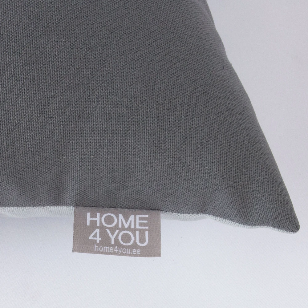 Home4You Pagalvė MY COTTON 45x45cm, šviesiai pilka/pilka