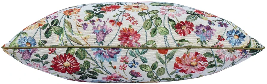 Home4You Pagalvė HOLLY 45x45 cm, susuktais kraštais, gėlės