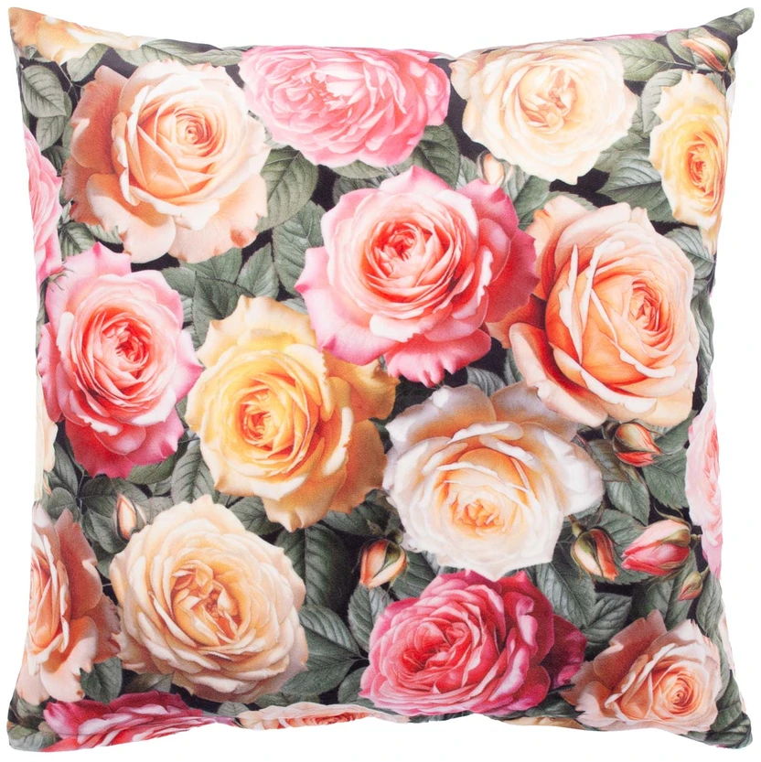 Home4You Pagalvė HOLLY 45x45cm, romantiška rožė