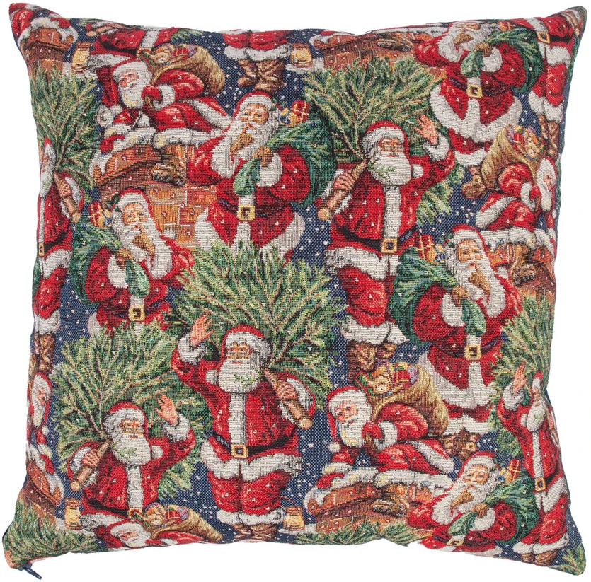 Home4You Pagalvė HOLLY 45x45cm, Kalėdų seneliai