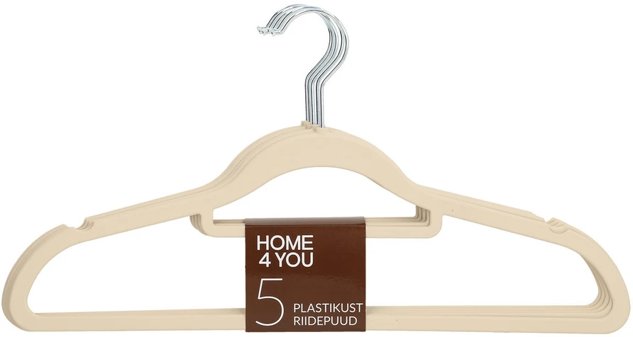 Home4You Pakabos 5 vnt., smėlio spalvos, neslystančios