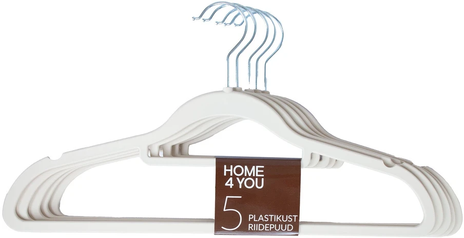 Home4You Pakabos 5 vnt., smėlio spalvos, neslystančios
