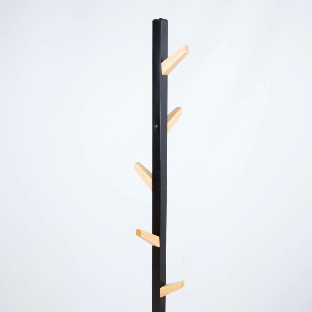 Home4You Kabykla FOREST D28H177cm, juoda/natūrali