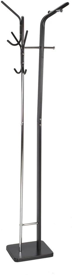 Home4You Pakaba ALDER, 47x30x180 cm, spalva: juoda, chromas