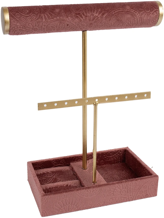 Home4You Rožinė Papuošalų stovas ARIADNE H25cm, rožinis
