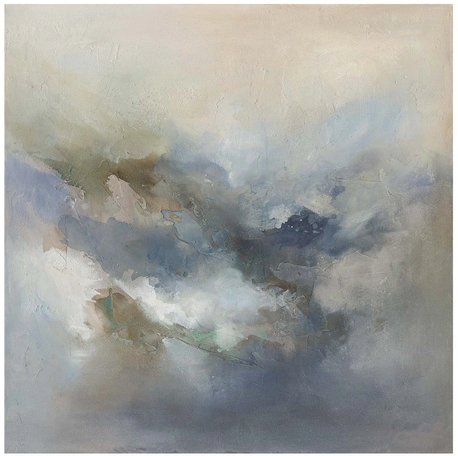 Home4You Paveikslas su rėmu 100x100cm, abstrakti audra