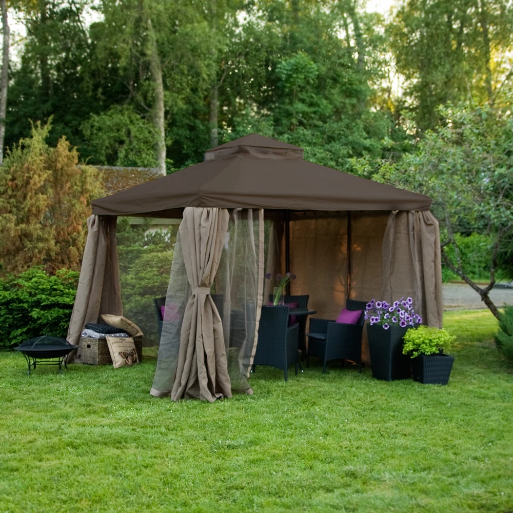 Home4You Gazebo LEGEND 2,91x3,91xH2/2,8m, ruda