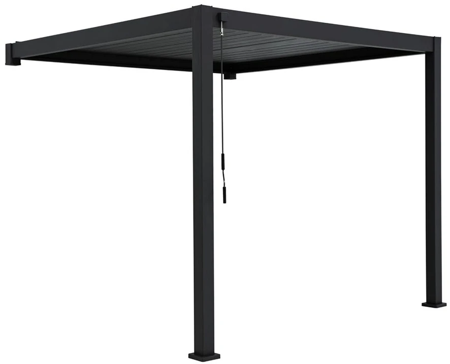 Home4You Pavėsinė MIRADOR-111 3012.5x3927x2508 cm tamsiai pilkas aliuminis