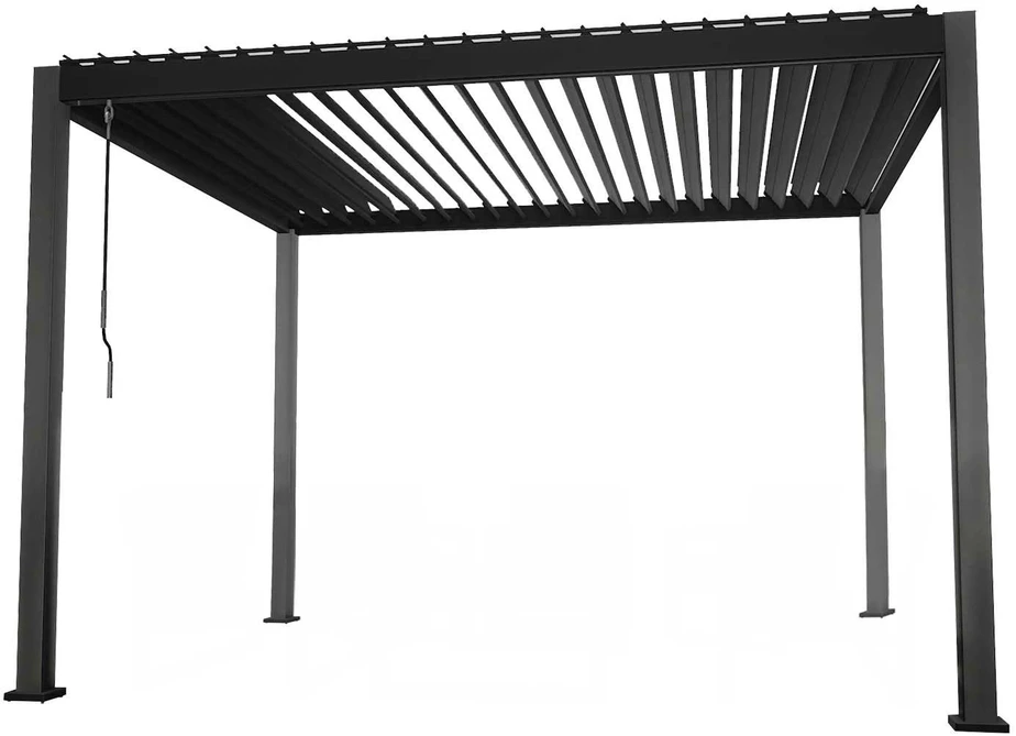 Home4You GAZEBO MIRADOR pavėsinė 3x3x2,5m, tamsiai pilkos spalvos