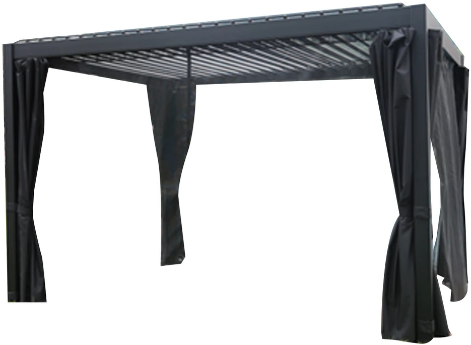 Home4You Pavėsinė MIRADOR-111 301.3x301.3x250.8 cm tamsiai pilkas aliuminis