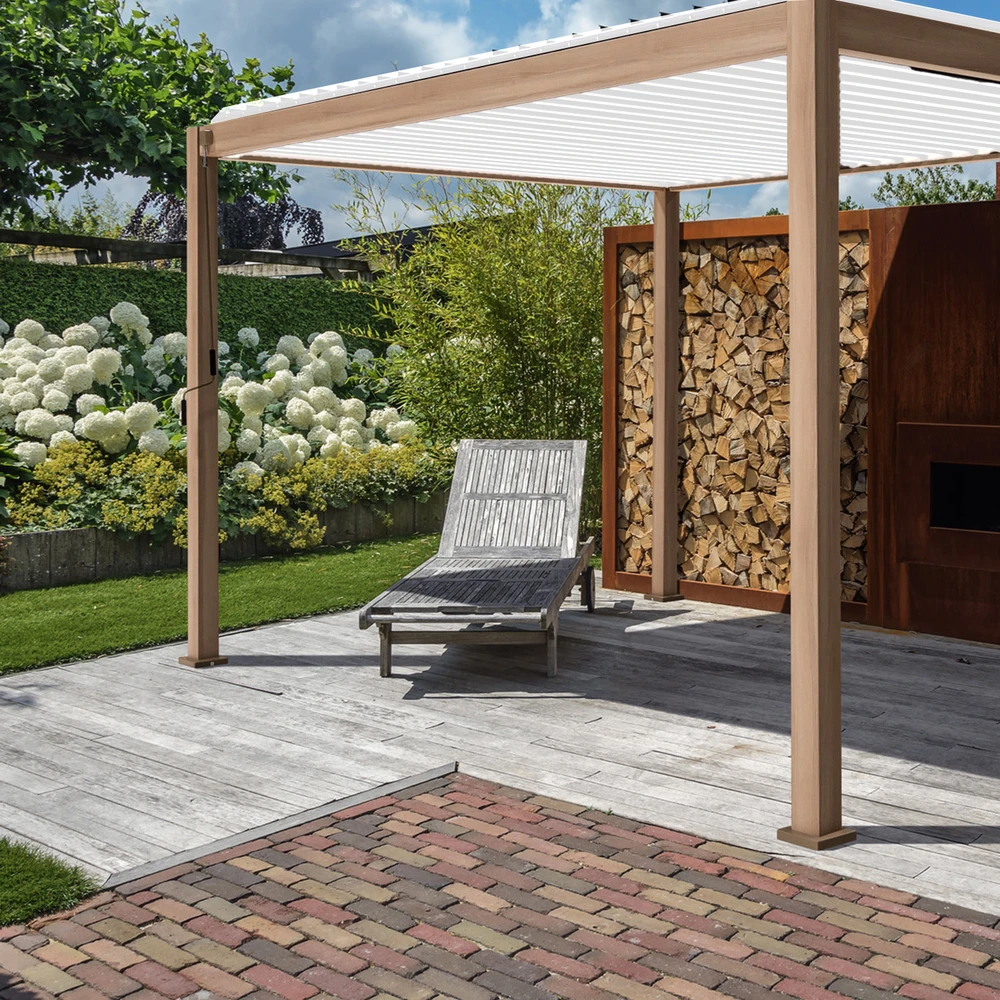 Home4You Pavėsinė MIRADOR-111 3x4m Šviesios medienos imitacija