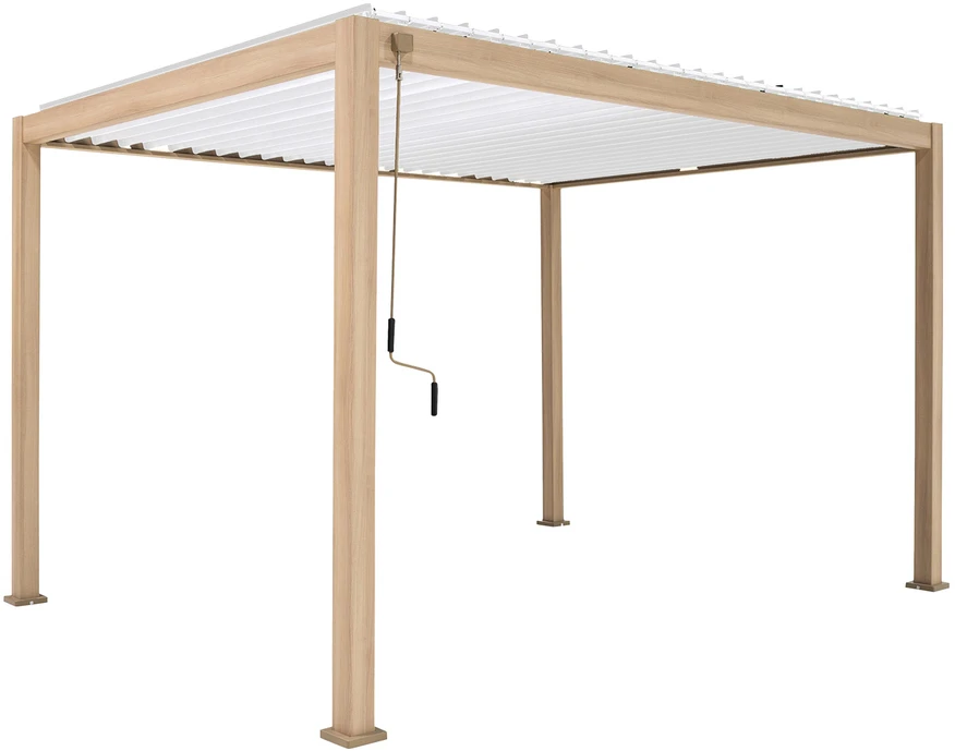 Home4You Pavėsinė MIRADOR-111 3x4m Šviesios medienos imitacija