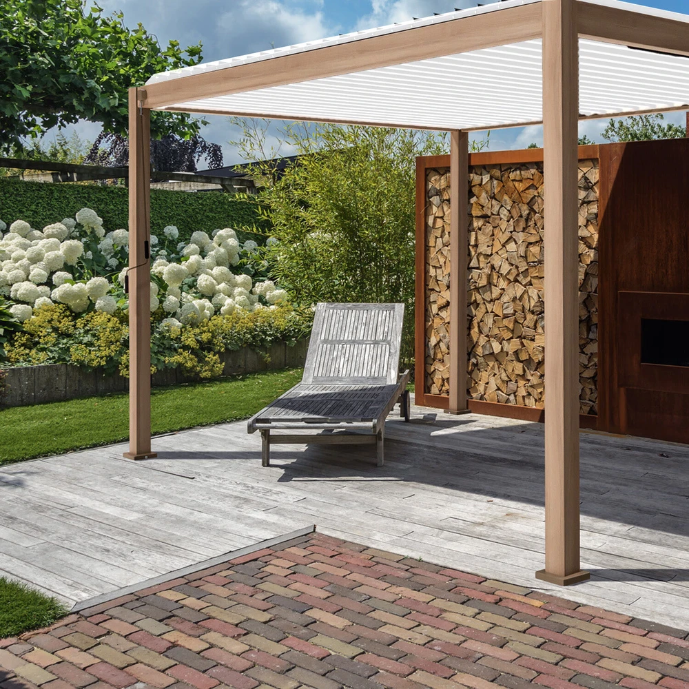 Home4You Pavėsinė MIRADOR-111 3x4m Šviesios medienos imitacija