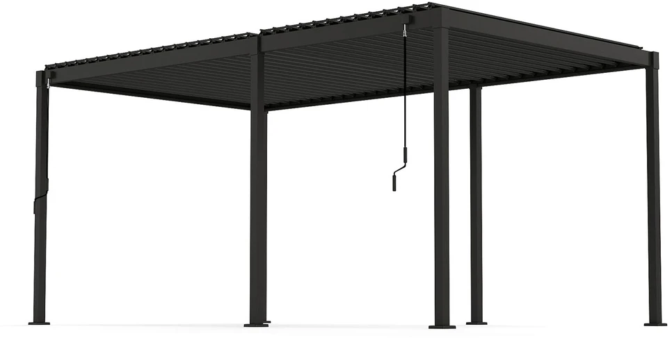 Home4You Dark Pavėsinė MIRADOR-80 3x5m, tamsiai pilka