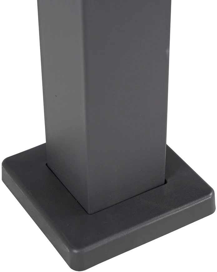 Home4You Pavėsinė MIRADOR-80 298.5x298.5x240 cm tamsiai pilkas plienas