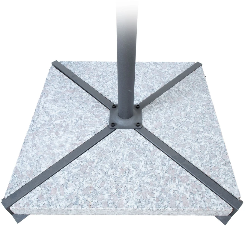 Home4You Parasol Akmenys skėčio pagrindui 4 vnt. / 34 kg, granitas