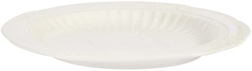 Home4You Pietų lėkštė SOFIA D26,5 cm, balta