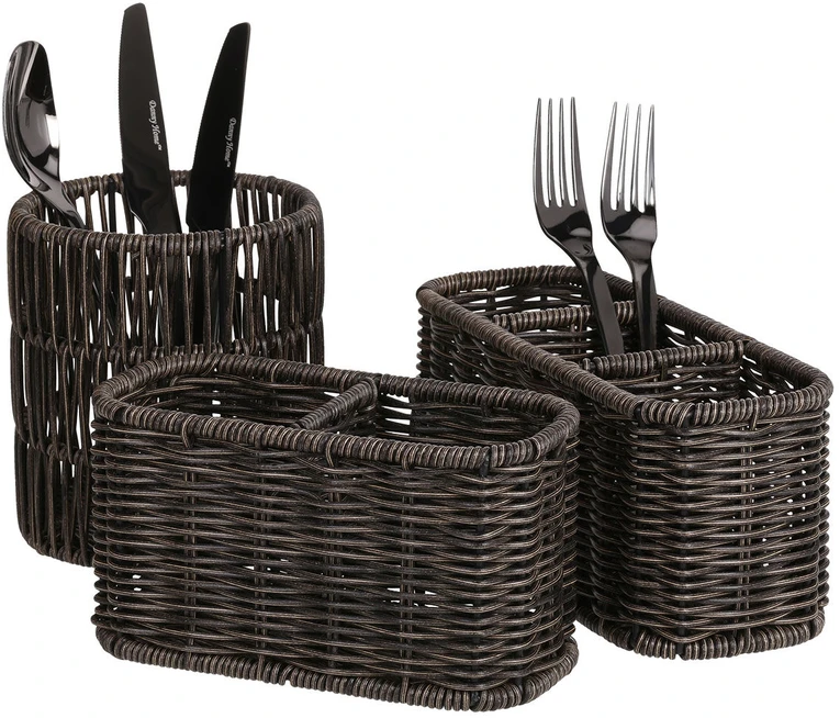 Home4You Krepšelis BASILE 23x9xH10cm, tamsus