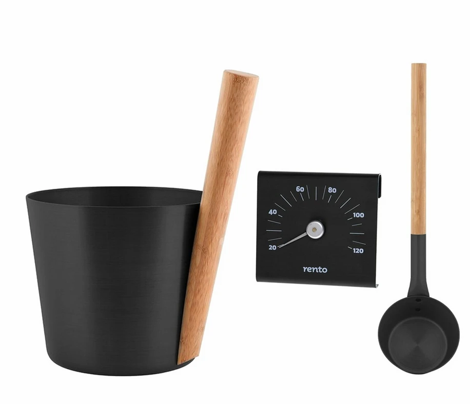 Pirties kubilas RENTO, Juodas, 5L
