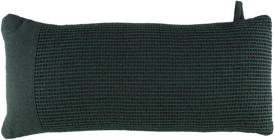 Pirties pagalvė Rento 50 x 22 cm, juoda/tamsiai žalia