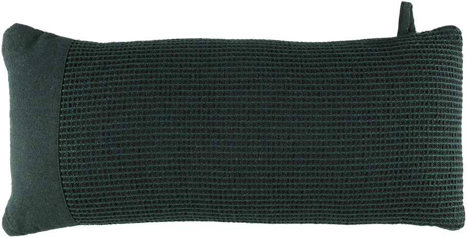 Pirties pagalvė Rento 50 x 22 cm, juoda/tamsiai žalia