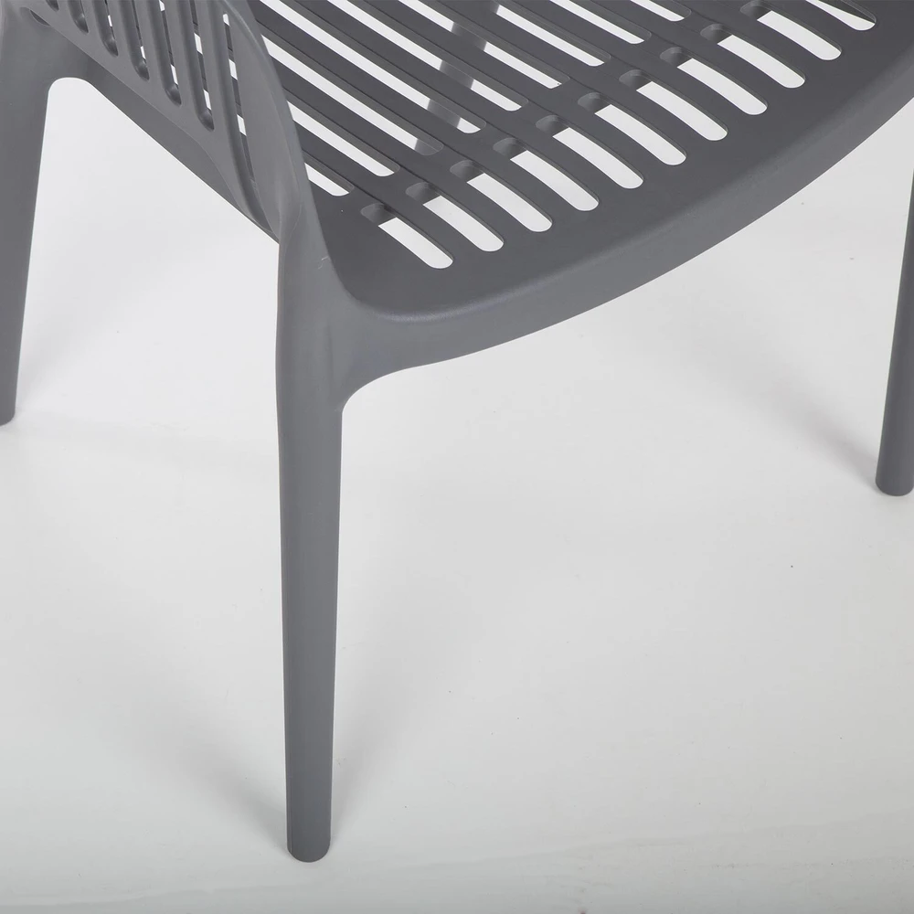 Lova Home4You Kėdė „POPPY“, pilkos spalvos, plastikinė