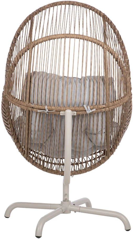 Home4You Poilsio kėdė DORIAN, pasukama, 89x95x154 cm, šviesiai ruda