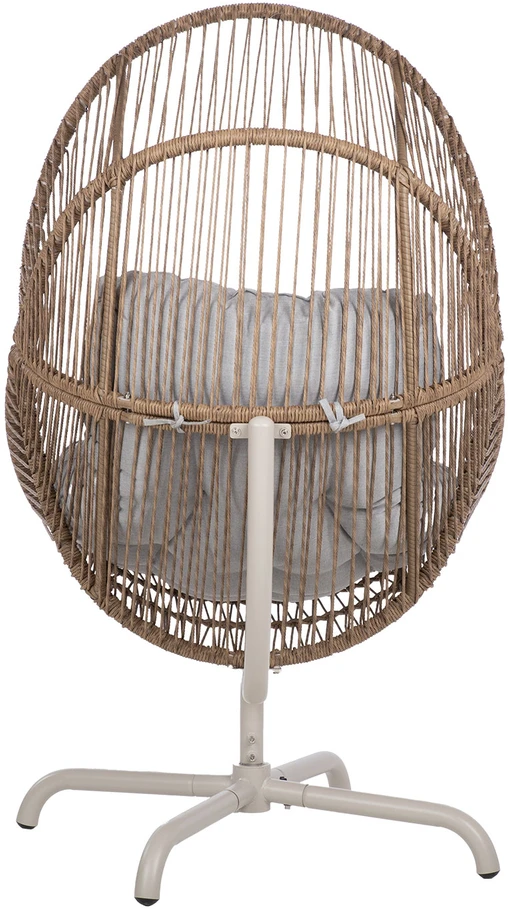 Home4You Poilsio kėdė DORIAN, pasukama, 89x95x154 cm, šviesiai ruda