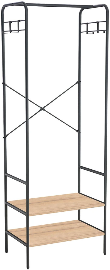 Home4You Prieškambario lentyna HANNES 64x40xH180cm Rustic melaminas