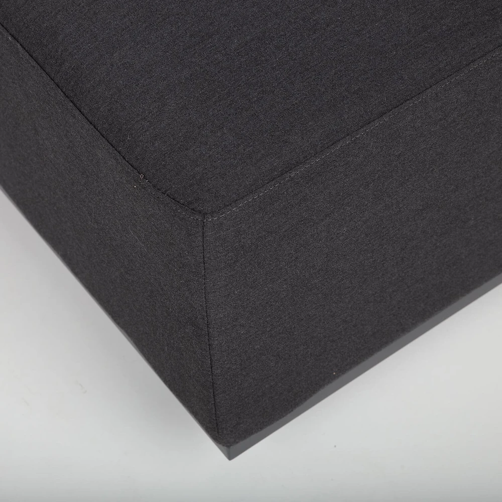 Home4You Ottoman FULLER 83x83xH42 cm, tamsiai pilka