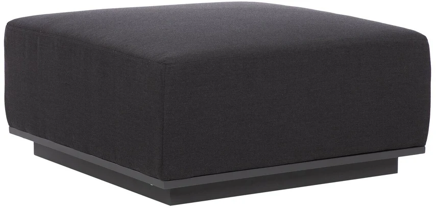 Home4You Ottoman FULLER 83x83xH42 cm, tamsiai pilka