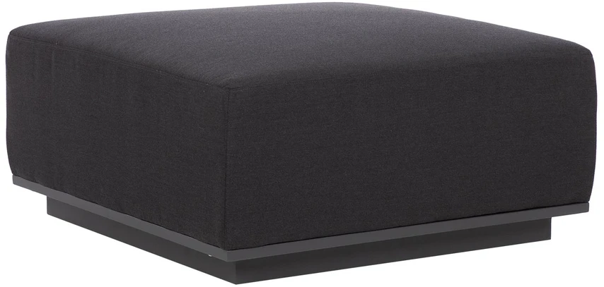 Home4You Dark Pufas FULLER 83x83xA42cm, tamsiai pilkas