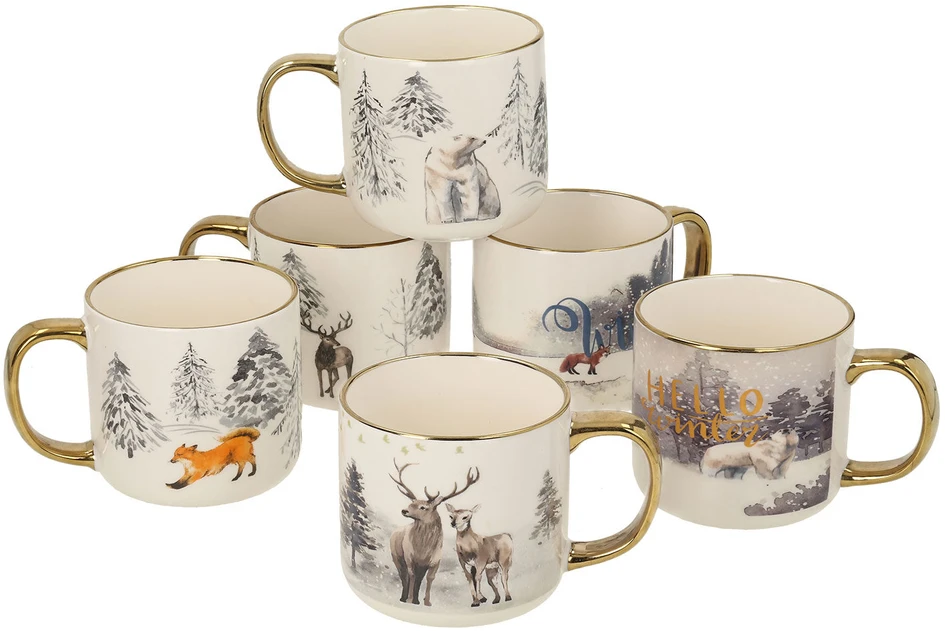 Home4You Puodelis ALBERI H9,5cm 450ml, mišrus