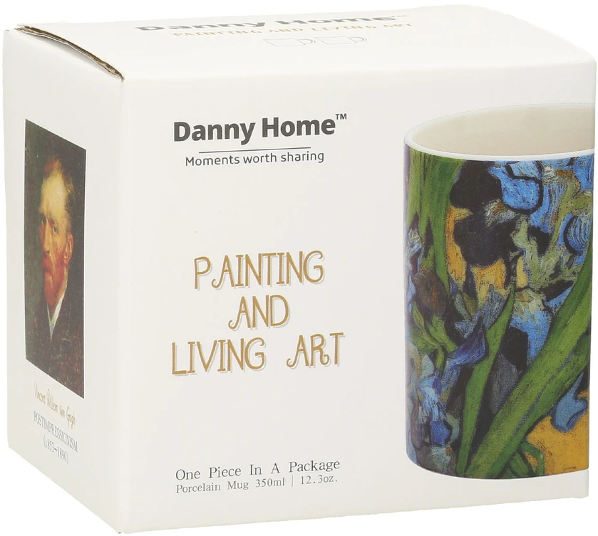 Home4You Puodelis PAINTING ART H9.5cm 350ml "Irisai"