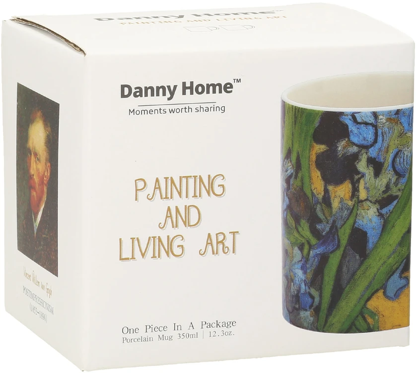 Home4You Puodelis PAINTING ART H9.5cm 350ml "Irisai"