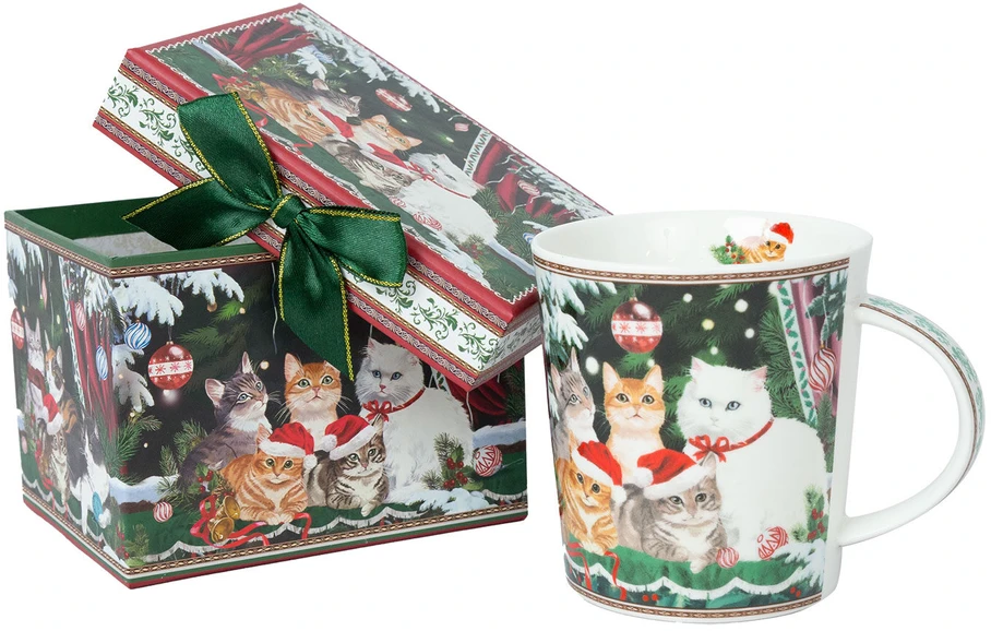 Home4You Puodelis MIA CATS H9,5cm 320ml dovanų dėžutėje