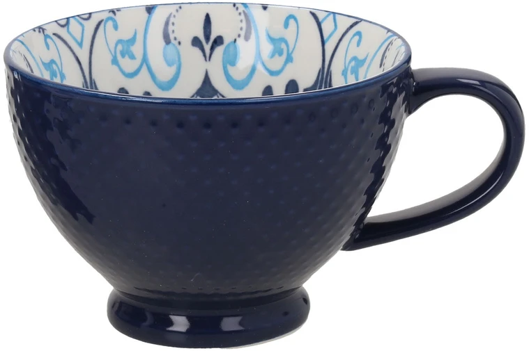 Home4You Mėlyna Puodelis SEREN H7,7cm 355ml, mėlynas