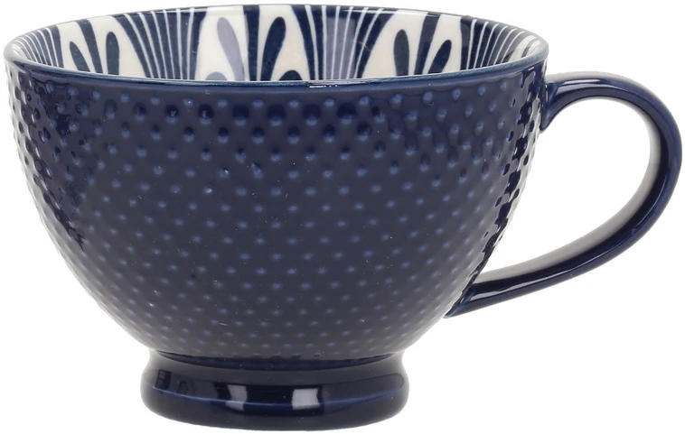 Home4You Dark Puodelis SEREN H7,7cm 355ml, tamsiai mėlynas