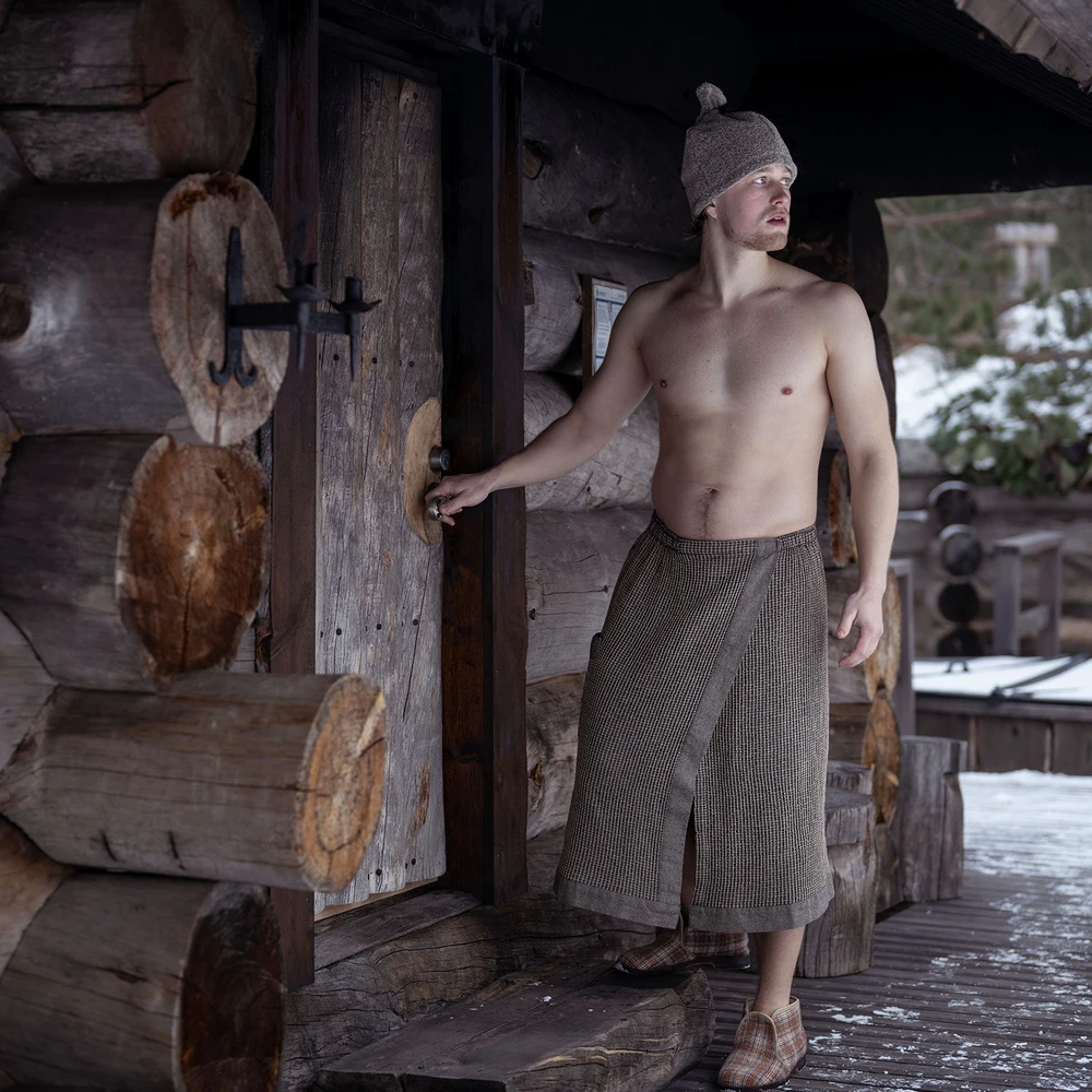 Pirties prijuostė KENNO RENTO, ruda