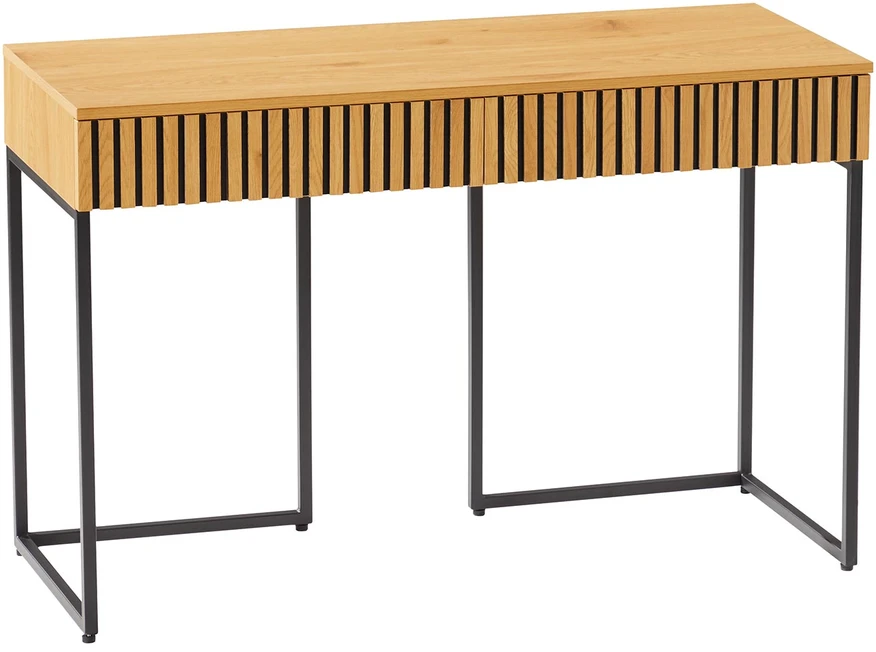 Home4You Rašomasis stalas HAMPTON 120x50xH79cm, melaminas su ąžuolo žieve