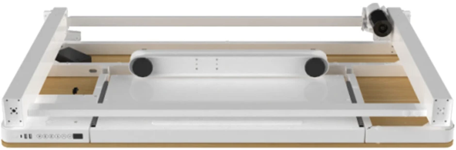 Home4You Rašomasis stalas ERGO su 1 varikliu 120x60x72-121cm, Spalva: balta