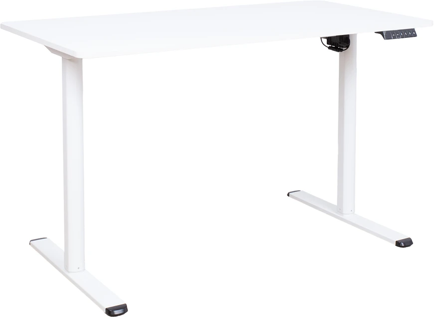 Home4You Stalas ERGO LIGHT su 1 varikliu 120x60x72,5-117,5 cm, baltas