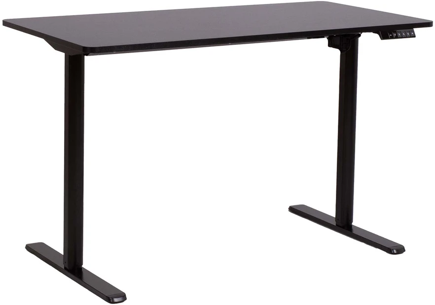 Home4You Rašomasis stalas ERGO LIGHT su 1 varikliu 120x60xH72,5-117,5cm, juodas