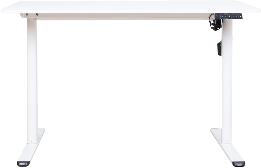 Home4You Stalas ERGO LIGHT su 1 varikliu 120x60x72,5-117,5 cm, baltas