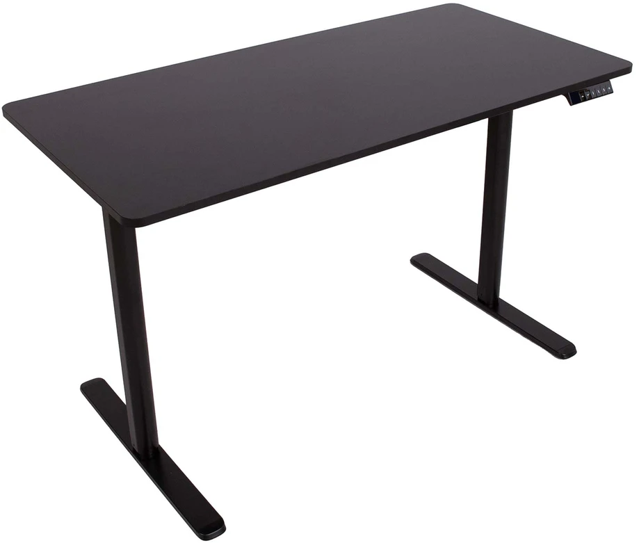 Home4You Rašomasis stalas ERGO LIGHT su 1 varikliu 120x60xH72,5-117,5cm, juodas