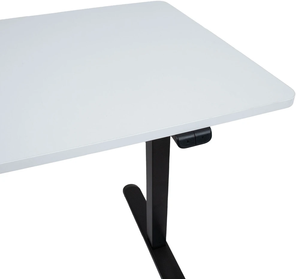 Home4You Reguliuojamo aukščio darbo stalas ERGO LIGHT su 1 varikliu 120x60cm, juoda/balta