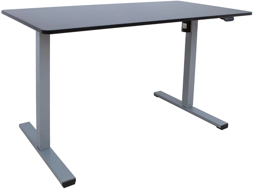 Home4You Desk ERGO OPTIMAL with 1 motor 120x60cm, juodas/pilkas