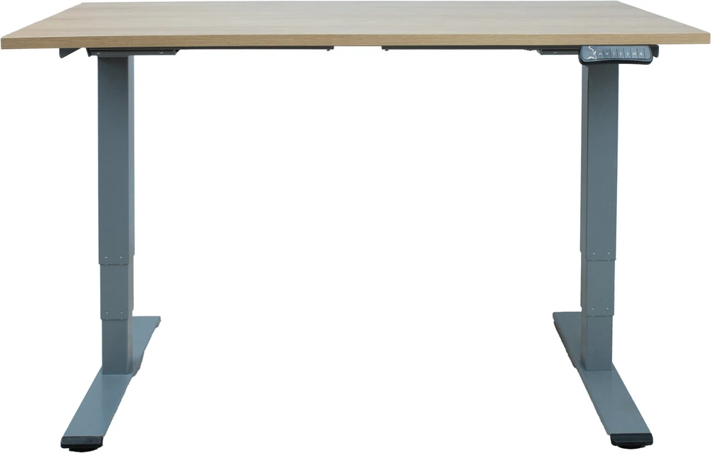Home4You Rašomasis stalas ERGO OPTIMAL su 2 varikliais 140x70 cm, Spalva: karijų