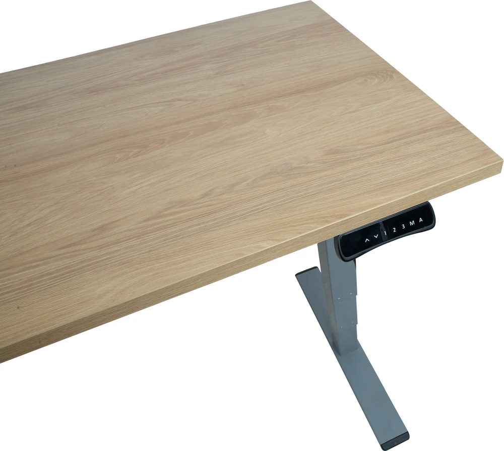 Home4You Rašomasis stalas ERGO OPTIMAL su 2 varikliais 140x70 cm, Spalva: karijų